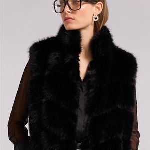 Faux fur Black Vest